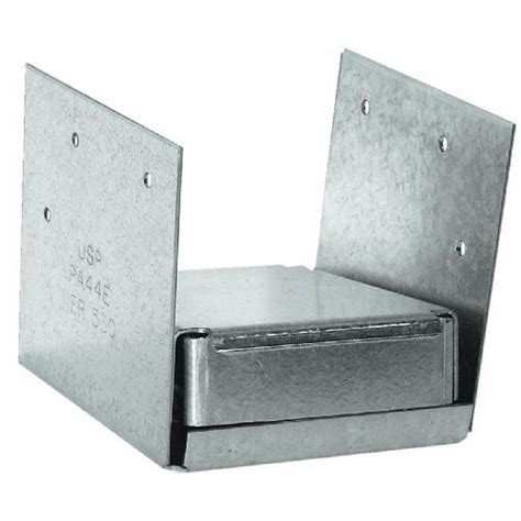 4 x 4 steel 2-sided post anchor with display box|double zinc post anchor.